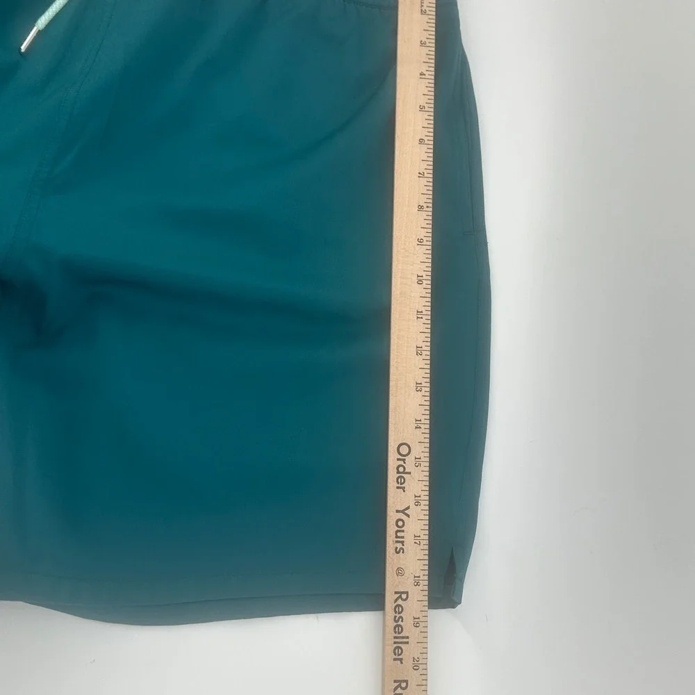 Robert Graham Swim Trunks Mens 2XL Teal Green Floral Pocket Regular Fit New